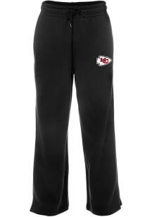 New Era Kansas City Chiefs Womens Wide Leg Black Sweatpants