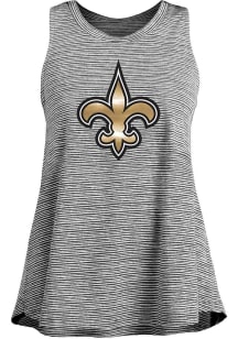 New Era New Orleans Saints Womens Black Space Dye Tank Top