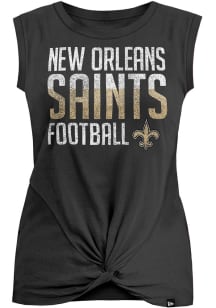 New Era New Orleans Saints Womens Black Twist Tank Top