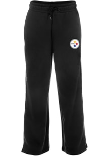 New Era Pittsburgh Steelers Womens Wide Leg Black Sweatpants