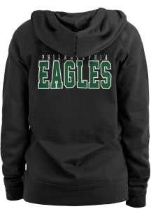 New Era Philadelphia Eagles Womens Black Fleece Long Sleeve Full Zip Jacket