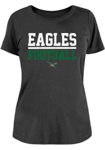 New Era Philadelphia Eagles Womens Charcoal Brushed T-Shirt