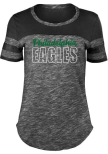 New Era Philadelphia Eagles Womens Black Space Short Sleeve T-Shirt