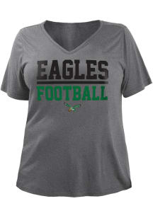 New Era Philadelphia Eagles Womens Grey Biblend Short Sleeve T-Shirt
