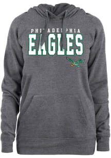New Era Philadelphia Eagles Womens Grey Gameday Hooded Sweatshirt
