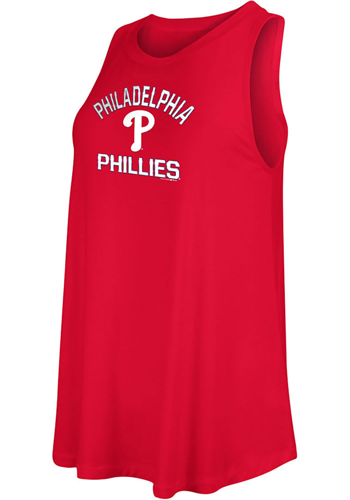 Philadelphia Phillies Profile Women's Plus Size Tank Top - Red