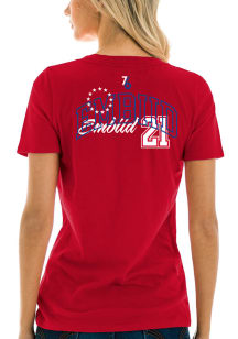 Joel Embiid Philadelphia 76ers Womens Red Player Player T-Shirt