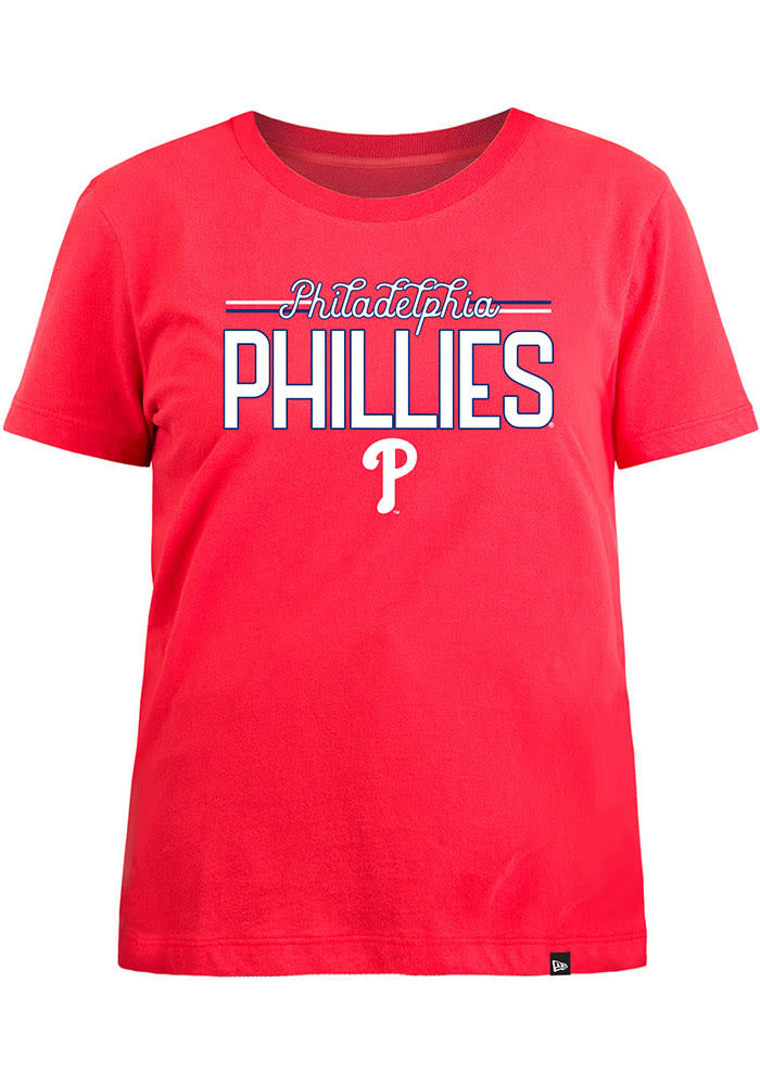 New Era Philadelphia Phillies Womens Jersey T-Shirt - RED