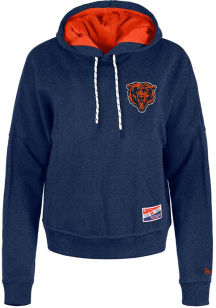 New Era Chicago Bears Womens Navy Blue Washed Hooded Sweatshirt