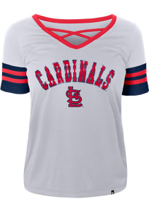 St Louis Cardinals Womens New Era Training Fashion Baseball Jersey - White