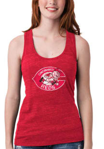 New Era Cincinnati Reds Womens Red Biblend Tank Top