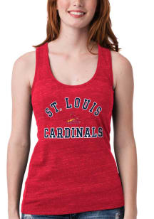 New Era St Louis Cardinals Womens Red Biblend Tank Top
