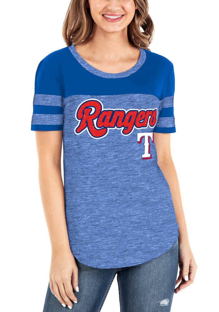 Texas Rangers Womens Light Blue Alt Cap Short Sleeve T-Shirt  How to roll  sleeves, Texas rangers outfit, Texas rangers t shirts