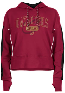 New Era Cleveland Cavaliers Womens Maroon High Low Hooded Sweatshirt