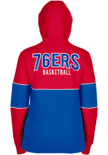 New Era Philadelphia 76ers Womens Red Breaker Long Sleeve Full Zip Jacket