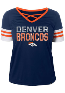 Denver Broncos Womens New Era Active Fashion Football Jersey - Navy Blue