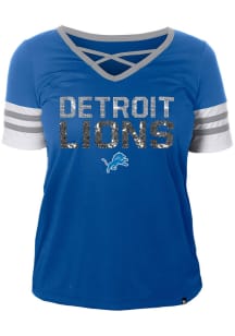 Detroit Lions Womens New Era Active Fashion Football Jersey - Blue