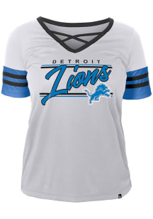 Detroit Lions Womens New Era Active Fashion Football Jersey - White