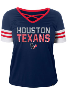 Houston Texans Womens New Era Active Fashion Football Jersey - Navy Blue