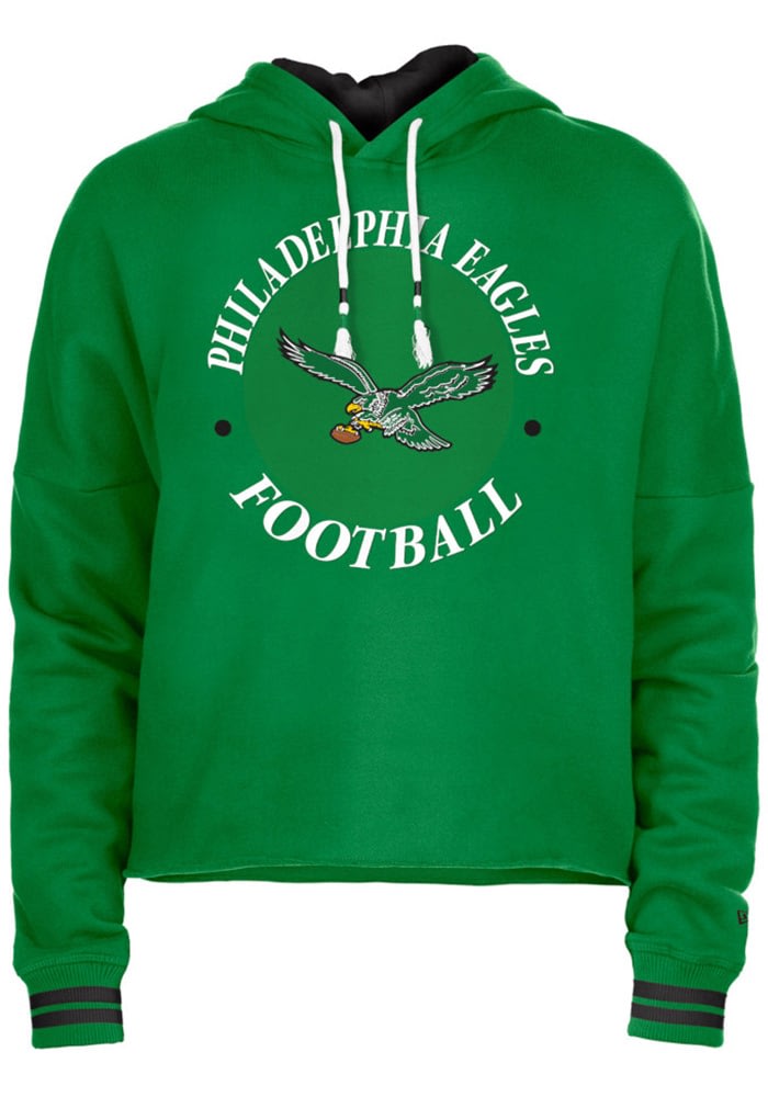 New Era Philadelphia Eagles Womens Half Time Hoodie - Kelly Green