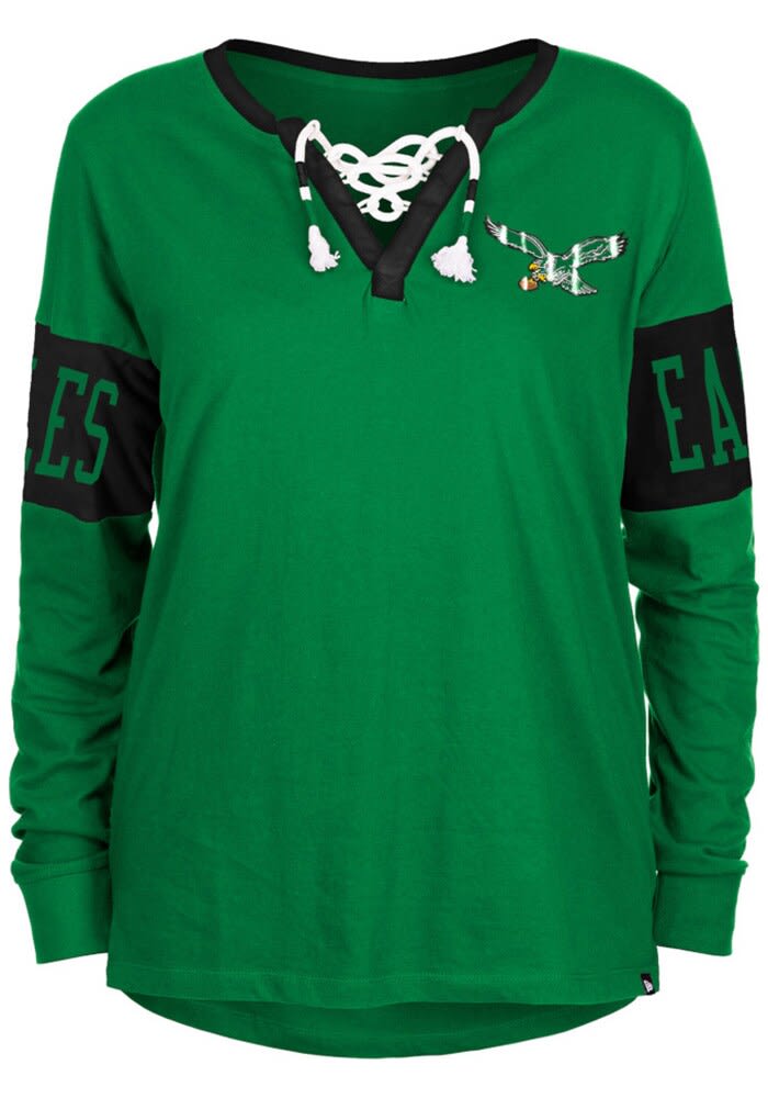 Mitchell & Ness Reggie White Philadelphia Eagles Kelly Green Name and Number Long Sleeve Player T Shirt, Kelly Green, 100% Cotton, Size S, Rally House