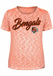 New Era Cincinnati Bengals Womens Orange Active Short Sleeve T-Shirt