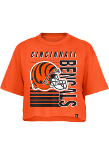 New Era Cincinnati Bengals Womens Orange Field Short Sleeve T-Shirt