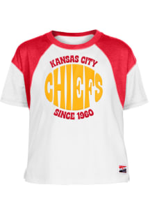 New Era Kansas City Chiefs Womens White Retro Short Sleeve T-Shirt