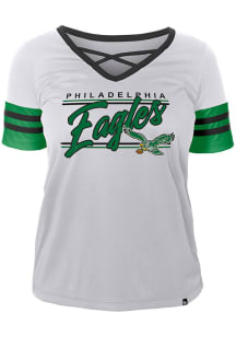 Philadelphia Eagles Womens New Era Active Fashion Football Jersey - White