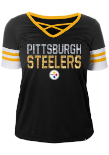 Pittsburgh Steelers Womens New Era Active Fashion Football Jersey - Black