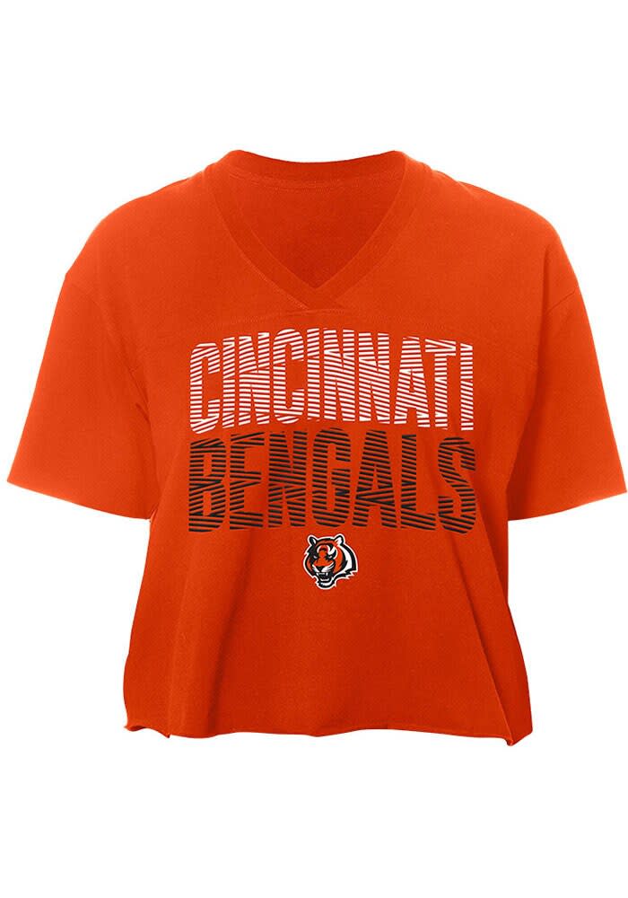 New Era Cincinnati Bengals Womens Orange Gameday Short Sleeve T-Shirt