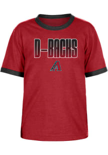 New Era Arizona Diamondbacks Youth Red Glow In The Dark Wordmark Short Sleeve Fashion T-Shirt