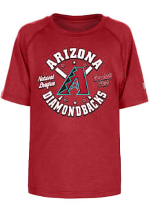 New Era Arizona Diamondbacks Youth Red Crossed Bats Short Sleeve T-Shirt
