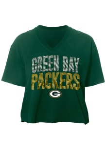 New Era Green Bay Packers Womens Green Gameday Short Sleeve T-Shirt