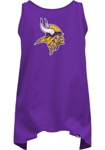 New Era Minnesota Vikings Womens Purple Tie Back Tank Top