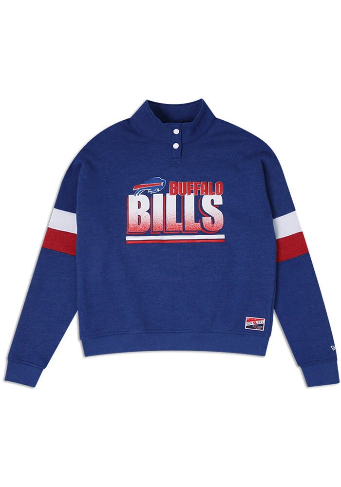 トップス TRANSPORT \"Buffalo Love Shirt\" Blue Women's New Era Buffalo Bisons Navy & White V-Neck | The
