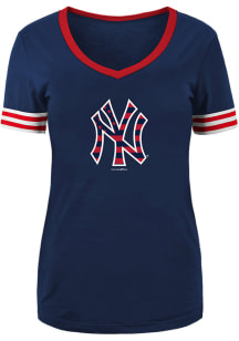 New Era New York Yankees Womens Navy Blue Opening Night Short Sleeve T-Shirt