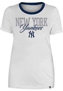 New Era New York Yankees Womens White Gameday Short Sleeve T-Shirt
