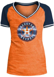 New Era Houston Astros Womens Orange Opening Night Short Sleeve T-Shirt