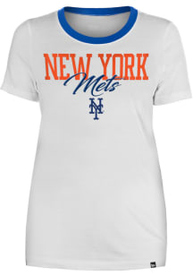 New Era New York Mets Womens White Gameday Short Sleeve T-Shirt