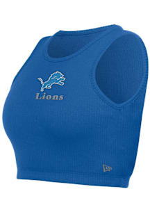 New Era Detroit Lions Womens Blue Halter Tank Top