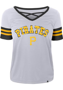 Pittsburgh Pirates Womens New Era Training Fashion Baseball Jersey - White