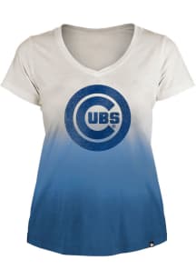 New Era Chicago Cubs Womens Blue Gradient Short Sleeve T-Shirt