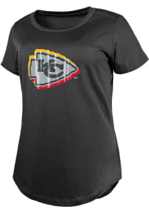 New Era Kansas City Chiefs Womens Black Draft Short Sleeve T-Shirt