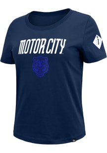 New Era Detroit Tigers Womens Navy Blue City Connect Short Sleeve T-Shirt