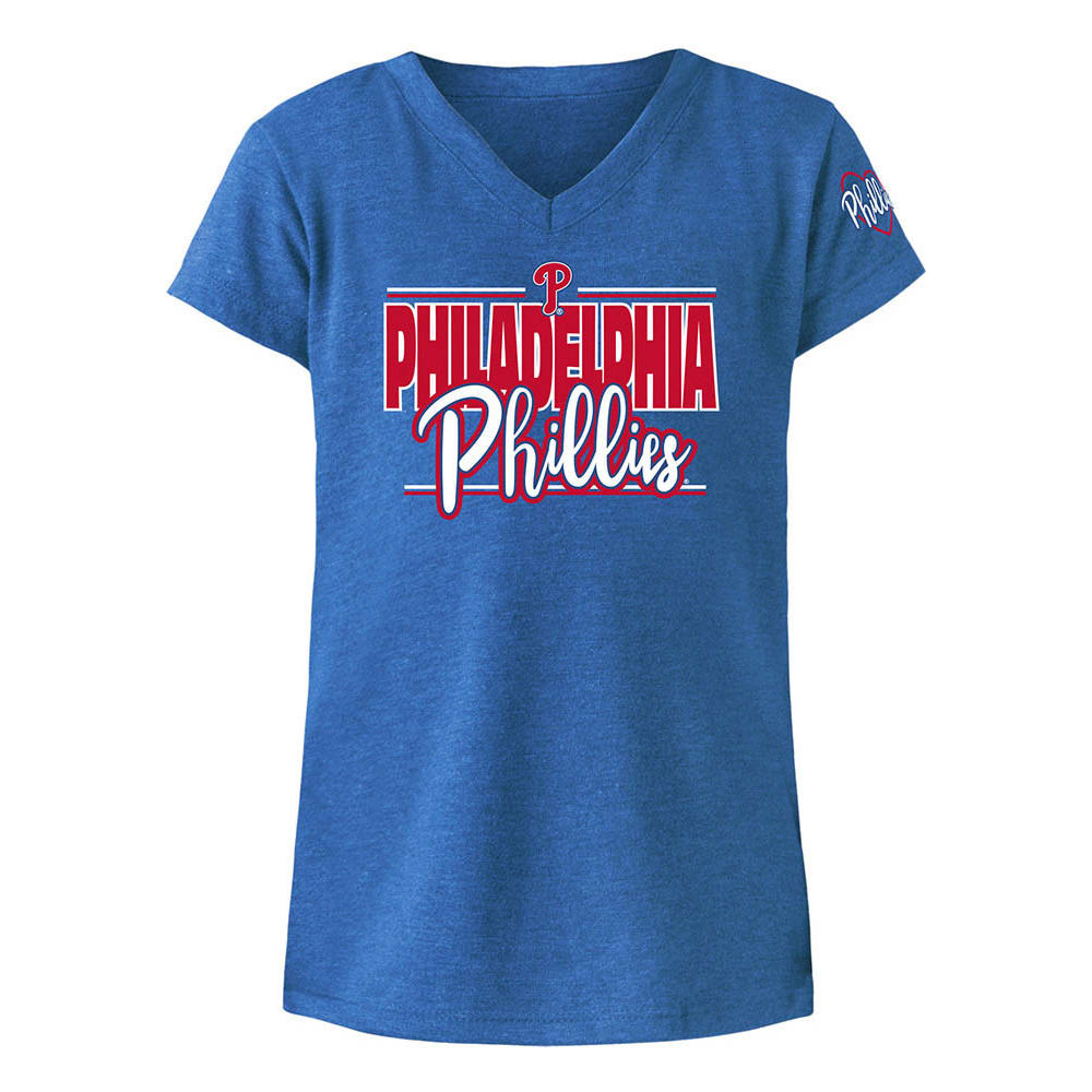 Girls Toddler Refried Apparel Red/ Philadelphia Phillies Sustainable  T-Shirt Dress