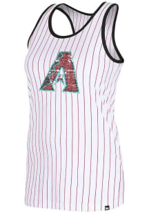 New Era Arizona Diamondbacks Womens White Racerback Tank Top