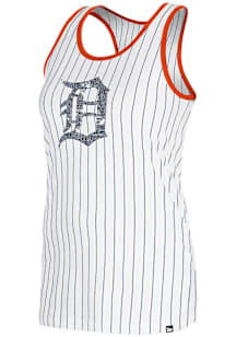 New Era Detroit Tigers Womens White Racerback Tank Top