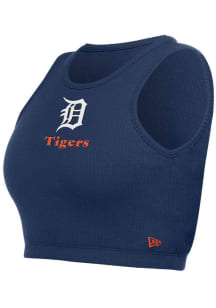 New Era Detroit Tigers Womens Navy Blue Halter Tank Top