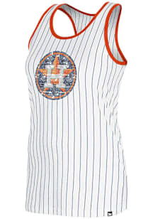New Era Houston Astros Womens White Racerback Tank Top